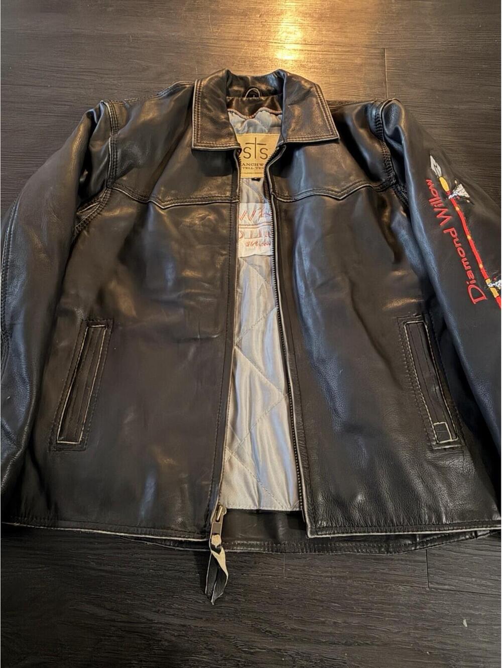 STS Ranchwear Vegas Leather Jacket XL Bakken Oilfield Diamond Willow Energy ND